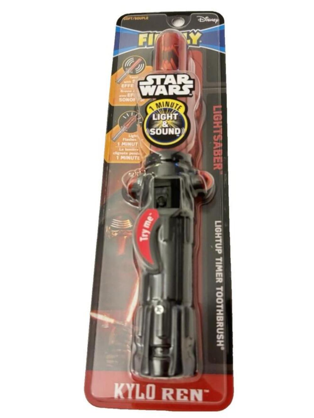 Disney Star Wars Light Sabre Toothbrush, Light Up and Sound, New